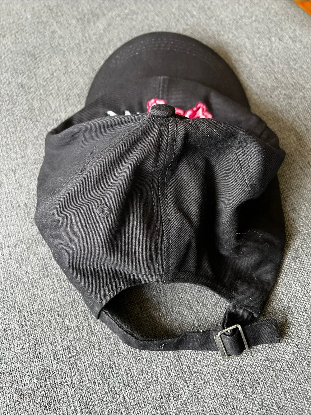 Torrid Black Embroidered Rose Floral Baseball Cap One Size Adjustable